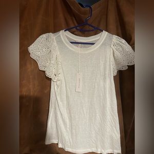 NWT Rebecca Taylor Livy Eyelet Top